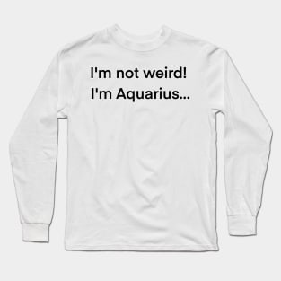 Aquarius Long Sleeve T-Shirt